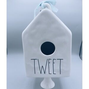 Rae Dunn Birdhouse Tweet Ceramic Artisan Collection Farmhouse Decor NWT